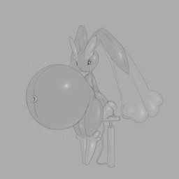 air_inflation air_valve air_valve_navel ambiguous_gender anthro belly belly_expansion belly_inflation bicycle_pump big_belly big_ears expansion floppy_ears glistening glistening_belly glistening_body hose hose_inflation huge_belly humanoid_hands hyper hyper_belly inflatable inflation looking_at_viewer pool_toy solo standing klumpyman nintendo pokemon animate_inanimate generation_4_pokemon hybrid living_inflatable lopunny pokemon_(species) 1:1 2025 digital_drawing_(artwork) digital_media_(artwork) english_description hi_res