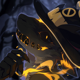 ambiguous_anthro ambiguous_gender anthro bared_teeth black_clothing black_eyes black_hat black_headwear black_teeth cheek_tuft clothing facial_tuft fur grey_body grey_fur hat headgear headwear looking_at_viewer magic_user no_sclera pupils side_view solo teeth tuft yellow_pupils corzh77 mythology dragon furred_dragon furred_scalie mythological_creature mythological_scalie scalie 1:1 hi_res