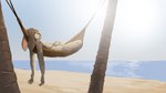 anthro beach breasts day eyes_closed female fur hammock nipples nude nude_anthro nude_female sand sea solo sun sunbathing tan_body tan_fur water ipoke lagomorph leporid mammal rabbit 16:9 2024 widescreen