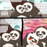 1:1 2021 anthro ari_guardian bear black_body black_fur black_nose blush comic dialogue dreamworks duo english_text eyes_closed father_(lore) father_and_child_(lore) father_and_son_(lore) fur giant_panda hi_res incest_(lore) kung_fu_panda li_shan_(kung_fu_panda) male male/male mammal master_po_ping moobs nipples overweight overweight_male parent_(lore) parent_and_child_(lore) parent_and_son_(lore) sitting son_(lore) text white_body white_fur