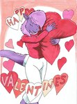 anthro clothed clothing fullcolor happy herm holidays intersex pillow solo nyghtmar3 valentine's_day reina_(nyghtmar3) equid equine fish horse hybrid mammal marine pony shark 2024 absurd_res hi_res traditional_media_(artwork)