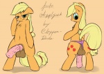 animal_genitalia anus applejack_(mlp) balls blonde_hair clopper-dude cutie_mark equine feral freckles friendship_is_magic green_eyes hair half-closed_eyes herm horse horsecock intersex long_hair mammal my_little_pony panties penis pony pussy solo standing underwear
Rating: Explicit
Score: 21
User: lemongrab
Date: August 12, 2013