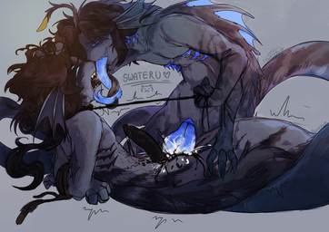 2_penises 3_arms 3_eyes 4_fingers anthro apode arms_tied bdsm belt belt_bondage black_cum black_hair black_penis black_tongue blue_body blue_eyes blue_penis blue_tongue bodily_fluids bondage bound canon_x_oc collar colored_cum cum cum_in_vagina cum_inside cum_overflow diphallism dominant dominant_male dorsal_fin double_penetration duo ear_fins erection extreme_french_kiss fangs fin fingers fluffy fluffy_hair forked_tongue french_kissing from_front_position genital_fluids genitals gills grey_background grey_body hair hair_grab half-closed_eyes hand_on_head hands_behind_back holding_leash holding_object horizontal_diphallism intersex intersex/male intraspecies kissing leash leash_pull leashed_collar legless licking_tongue long_body long_hair long_tail long_tongue looking_pleasured male male/male male_penetrated male_penetrating male_penetrating_male maleherm maleherm/male multi_arm multi_eye multi_genitalia multi_limb multi_penis narrowed_eyes nude open_mouth paired_penetration penetration penis questionable_consent restrained restrained_arms restraints serpentine sex shaking sharp_teeth side_view simple_background slit_penetration slit_play smile split_form submissive submissive_intersex submissive_maleherm sweat tail teeth tongue tongue_out tongue_wrap touching_hair tremble_spikes trembling unusual_bodily_fluids unusual_cum unusual_genital_fluids vaginal vaginal_penetration swateru pressure_(roblox) angus_(sabbasarts) sebastian_solace_(pressure) aquatic draconcopode fish hybrid merfolk hi_res signature maleherm_(lore)