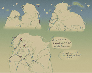 ambiguous_gender anthro bedroom clothed clothing crossed_arms cuddling dialogue duo eyes_closed female hair hanging_out hoodie inside long_hair red_eyes scales sharp_teeth speech_bubble star teeth text topwear thelostmoongazer deltarune mythology undertale_(series) kris_dreemurr susie_(deltarune) dragon human mammal monster mythological_creature mythological_scalie scalie comic english_text