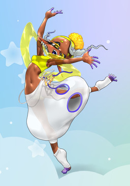 camel_toe clothed clothing crop_top dancing dark_body dark_skin female footwear humanoid_pointy_ears midriff not_furry open_mouth open_smile pointy_ears pseudo_hair shirt simple_background smile socks solo tentacle_hair tentacles toeless_footwear toeless_socks topwear translucent translucent_clothing koharuno2 nintendo splatoon frye_(splatoon) aquatic cephalopod humanoid inkling mollusk hi_res