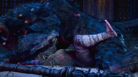 5_toes abdominal_bulge anal anal_penetration anthro anthro_on_anthro anthro_penetrated anthro_penetrating anthro_penetrating_anthro backsack balls black_body black_fur bouncing_balls curled_horn digitigrade erection feet from_front_position fur genitals glans grey_body grey_fur grey_horn horn huge_abdominal_bulge humanoid_feet kneeling larger_anthro larger_male legs_up looking_pleasured lying male male/male male_penetrated male_penetrating male_penetrating_male missionary_position moan multi_eye multiple_angles on_back on_bottom on_top penetration penile penile_penetration penis penis_in_ass perineum pink_glans pink_penis plantigrade sex size_difference smaller_anthro smaller_male smaller_penetrated sound_effects spread_legs spreading thick_thighs toes twitchyanimation elden_ring elden_ring_nightreign fromsoftware blaidd_(elden_ring) libra_creature_of_night bovid canid canine canis caprine demon goat mammal wolf 16:9 2025 3d_(artwork) 3d_animation animated digital_media_(artwork) hi_res huge_filesize loop short_playtime sound voice_acted webm widescreen