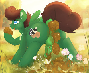 animal_genitalia animal_penis anus aroused balls blue_eyes bodily_fluids brown_hair brown_mane brown_tail butt corn cutie_mark dirty_anus equine_anus equine_genitalia equine_penis erection feces feces_on_balls feces_on_body feces_on_butt feces_on_genitals feces_on_ground feces_on_penis feces_pile feces_smear feces_stain feral fertilizer fertilizing flower fluffy fluffy_chest food food_in_feces fur genital_fluids genitals grass green_anus green_balls green_body green_fur green_penis hair hay heart_symbol holding_feces hooves horse_feces male male_feral mane messy nature nature_background object_in_feces outside peeing peeing_on_ground peeing_while_erect penis plant pooping pooping_on_grass puffy_anus raccoon_tail raised_tail scatplay skunk_tail sniffing sniffing_feces solo spread_legs spreading squirrel_tail story_included tail tail_anus touching_feces tree tree_trunk urine urine_on_ground urine_on_leg urine_on_own_legs urine_on_self urine_pool urine_pooling urine_splash urine_splatter urine_stream watering watering_flower watering_plants watersports wings not_texmex hasbro my_little_pony mythology fan_character pine_thunderoak equid equine horse mammal mythological_creature mythological_equine pegasus pony colored digital_media_(artwork) hi_res story story_in_description