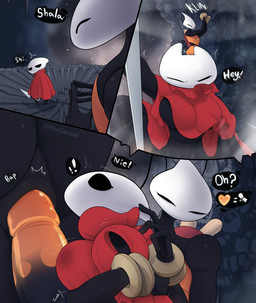 angry annoyed anthro big_breasts big_dom_small_sub black_body black_nipples breasts cleavage cloak_lift cloak_only clothed clothing dialogue dominant duo erect_nipples eyes_closed female female_penetrated forced genitals gynomorph gynomorph/female gynomorph_dominating_female gynomorph_penetrating gynomorph_penetrating_female holding_object holding_weapon horn humanoid_genitalia humanoid_penis intersex intersex/female intersex_penetrating intersex_penetrating_female larger_gynomorph larger_intersex map_holder nipple_outline nipple_slip nipples non-mammal_breasts non-mammal_nipples non-mammal_vulva penetration penis rape resisting sex sexual_assault shallow_penetration shell shocked size_difference small_waist smaller_female speech_bubble surprised tired_eyes topwear_lift torso_grab under_boob vaginal_prodding vulva wasp_waist weapon wristband phosenpai hollow_knight:_silksong hollow_knight_(franchise) team_cherry hornet_(hollow_knight) shakra_(hollow_knight:_silksong) arachnid arthropod insect spider 2025 comic hi_res