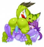 3_toes ahegao anthro anthro_on_anthro anus barefoot blush bodily_fluids butt claws dildo dildo_in_pussy dildo_insertion double_dildo duo eye_roll feet female female/female fucked_silly fur genital_fluids genitals green_body green_eyes green_fur hair half-closed_eyes horn interspecies kerchief kerchief_only looking_at_viewer looking_back looking_pleasured moan mostly_nude mostly_nude_anthro mostly_nude_female narrowed_eyes neckerchief neckerchief_only neckwear nude nude_anthro nude_female open_mouth open_smile orgasm penetration purple_hair pussy raised_tail rear_view red_eyes red_kerchief red_neckerchief seductive sex sex_toy sex_toy_in_pussy sex_toy_insertion smile soles spread_legs spreading tail toe_claws toes tongue tongue_out vaginal vaginal_fluids vaginal_penetration matospectoru freedom_planet galaxytrail mythology carol_tea sash_lilac aquatic_dragon dragon felid feline felis hybrid mammal marine mythological_creature mythological_scalie scalie wildcat 2016