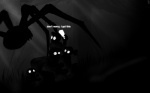 ambiguous_gender dark furniture group silhouette sofa stylized mot limbo_(video_game) video_games_awesome spider_(limbo) arachnid arthropod spider 16:10 dark_theme digital_media_(artwork) hi_res monochrome wallpaper widescreen