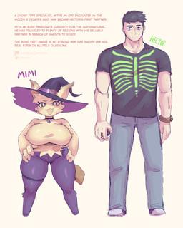anthro big_breasts black_clothing black_eyebrows black_hair black_shirt black_t-shirt black_topwear bottomless bracelet breasts clothed clothing duo eye_bags eyebrows eyelashes female fingers footwear hair hands_on_hips hat headgear headwear holding_object holding_pokeball huge_hips jewelry key_stone larger_human larger_male looking_at_viewer male mega_ring muscular muscular_human muscular_male nipple_outline open_mouth open_smile pokeball shirt shoes short_stack simple_background size_difference small_waist smaller_anthro smaller_female smile standing t-shirt tail text thick_thighs thigh_strap topwear white_background wide_hips witch_hat gammainks nintendo pokemon hector_(gammainks) mimi_(gammainks) generation_7_pokemon human mammal mimikyu pokemon_(species) 2025 4:5 absurd_res artist_name digital_media_(artwork) english_text hi_res