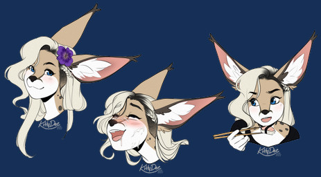 accessory ahegao anthro black_nose blue_eyes bodily_fluids breasts chopsticks clothed clothing cum cum_on_face eyebrows eyelashes female flower flower_in_hair food genital_fluids hair hair_accessory holding_chopsticks holding_object inner_ear_fluff looking_at_viewer looking_pleasured open_mouth plant simple_background smile solo sushi teeth tongue transparent_background tuft white_inner_ear_fluff kittydee kasey_kyle felid feline lynx mammal 2022 alpha_channel dated digital_media_(artwork) multiple_images