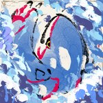 ambiguous_gender belly black_eyes blue_body claws feral looking_at_viewer markings red_markings sea solo swimming water white_belly yellow_sclera otiksimr nintendo pokemon generation_3_pokemon kyogre legendary_pokemon pokemon_(species) 1:1 low_res