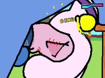 balls bell blue_body blue_fur blush blush_lines bodily_fluids deep_throat eyes_closed face_fucking female female_penetrated feral fur furniture genitals irrumatio male male/female male_penetrating male_penetrating_female oral oral_penetration penetration penile penile_penetration penis_in_mouth saliva sex table text toony upside_down_fellatio matchesyashi them's_fightin'_herds pom_(tfh) bovid caprine equid equine mammal sheep 2025 animated