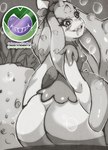 anthro big_butt butt dripping female pokemorph sharp_teeth smile solo teeth thick_thighs madjoker nintendo pokemon fan_character echinoderm generation_7_pokemon mareanie marine pokemon_(species)