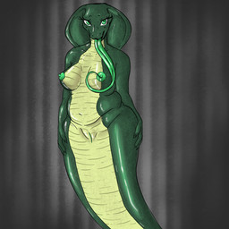 anthro apode bedroom_eyes belly breasts claws curvy_figure female forked_tongue front_slit front_vulva genitals glistening glistening_body glistening_eyes green_body green_eyes leg_grab legless licking living_tail markings nails narrowed_eyes nipple_fetish nipple_play nipples overweight scale_markings scales seductive serpentine sharp_nails snake_hood snake_tail solo suggestive tail thick_thighs thigh_grab tongue tongue_out unusual_anatomy unusual_tail ventral_scales voluptuous vulva wide_hips xratedstuf cervine deer draconcopode mammal naga reptile scalie snake digital_media_(artwork) hi_res procreate_(artwork)