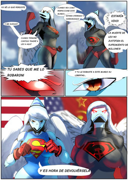 5_fingers abstract_background alternate_universe amber_eyes american_flag anthro big_breasts blue_sky bone_frill breasts clothing communism cosplay crossover_cosplay curvy_figure day dialogue duo elbow_feathers feathered_wings feathers female fingers flying frill_(anatomy) front_view gloves grey_body grey_hair grey_scales hair hammer_and_sickle handwear long_hair panties politics red_clothing red_gloves red_handwear red_panties red_underwear russian scales short_tail sky soviet_flag soviet_union superhero superman_logo tail text thick_thighs underwear united_states_of_america voluptuous voluptuous_anthro voluptuous_female wide_hipped_anthro wide_hipped_female wide_hips wings beltimerperbus cavemanon_studios dc_comics goodbye_volcano_high ko_op_(game_developer) snoot_game superman_(series) fang_(gvh) supergirl superman prehistoric_species pterosaur reptile scalie 2025 comic crossover digital_drawing_(artwork) digital_media_(artwork) hi_res spanish_text translated