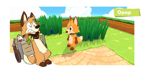 anthro bottle cart clenched_teeth cloud container dipstick_limbs dipstick_tail eyes_closed fur game_screen glass grass head_tuft male markings multicolored_body multicolored_fur plant potion pushing scarf sky solo struggling tail tail_markings teeth text tuft tufted_fur al-cat tardor opap canid canine fox mammal 2022 3d_(artwork) character_name concept_art digital_drawing_(artwork) digital_media_(artwork) hi_res
