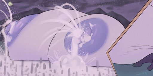 anthro arm_warmers armwear big_breasts bodily_fluids breasts clothing female flooding huge_breasts hyper hyper_breasts jewelry lactating legwear looking_at_viewer sitting solo stockings veil moonlitmoff aquatic fish absurd_res hi_res