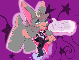 after_vore anthro breaking_the_fourth_wall duo female internal leg_pull male micro playing vore mythology hazel_(bunnybundles) midnight_(virginafox) dragon lagomorph leporid mammal mythological_creature mythological_scalie rabbit scalie absurd_res hi_res