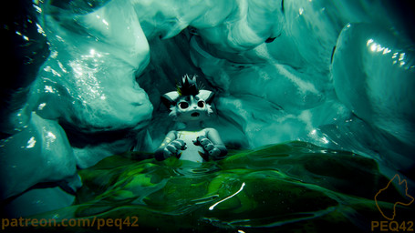 anthro anthro_prey bodily_fluids digestion fur inside_stomach larger_pred male oral_vore organs scared size_difference smaller_anthro solo stomach stomach_acid teal_insides unseen_pred unusual_vore unwilling_prey vore white_body white_fur peq42 peq_(peq42) domestic_cat felid feline felis mammal mayu_(azuki) 3d_(artwork) digital_media_(artwork) hi_res