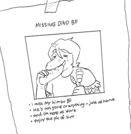 anthro bread clothed clothing eating eyes_closed food hair long_snout male short_hair snout solo text raidak5 cavemanon_studios goodbye_volcano_high snoot_game adam_(gvh) dinosaur prehistoric_species reptile scalie black_and_white english_text meme monochrome sketch