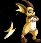 anthro anthrofied areola big_breasts breasts brown_eyes female genitals heart_eyes heart_symbol looking_at_viewer nipples nude open_mouth plump_labia pokemorph pose pussy slightly_chubby smile solo suddenhack nintendo pokemon generation_1_pokemon mammal pokemon_(species) raichu rodent 2016 alpha_channel hi_res