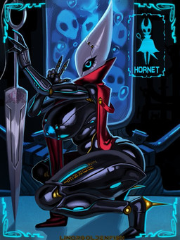 5_fingers areola big_breasts biped black_body blue_areola blue_eyes blue_nipples blue_text breasts clothing eyelashes female fingers gesture hand_gesture holding_melee_weapon holding_object holding_weapon looking_at_viewer machine melee_weapon nipples pose red_clothing solo text v_sign weapon linorgoldenfish hollow_knight_(franchise) team_cherry hornet_(hollow_knight) arthropod robot 2025 3:4 artist_name english_text