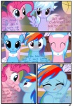 2012 absurd_res aloe_(mlp) blue_body blue_eyes blue_feathers blue_fur blue_hair blush cloud_chaser_(mlp) collar comic cutie_mark dialogue earth_pony english_text equid equine feathered_wings feathers female feral friendship_is_magic fur group hair hasbro hi_res horse lotus_(mlp) mammal multicolored_hair my_little_pony mythological_creature mythological_equine mythology pegasus pink_hair pinkie_pie_(mlp) pony purple_eyes pyruvate rainbow_dash_(mlp) rainbow_hair sibling_(lore) spa tail text twins_(lore) wings