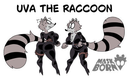 anthro big_breasts big_butt black_clothing bodily_fluids bodysuit boots breasts butt clothed clothing female female_anthro femme_fatale footwear fur high_heeled_boots high_heels markings nervous nervous_look nervous_sweat pouch_(clothing) raccoon_tail shocked shoes simple_background skinsuit solo stripes sweat tail tail_markings text thief tight_clothing white_background diegutan uva_the_raccoon mammal procyonid raccoon aliasing binary_drawing digital_drawing_(artwork) digital_media_(artwork) english_text hi_res model_sheet