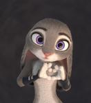 4_fingers anthro female fingers fur gesture heart_gesture nude oppai_heart purple_eyes short_stack simple_background solo adamb/t2oa disney zootopia judy_hopps lagomorph leporid mammal rabbit 3d_(artwork) digital_media_(artwork) hi_res