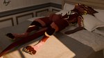 anthro balls bed bedroom big_balls bodily_fluids duo furniture genitals in_sheath male male/male sleeping vrchat_model jetface5000 pixel_(bypixel25) zach_(jetface5000) deuzear 16:9 3d_(artwork) 4k absurd_res blender_(artwork) digital_media_(artwork) hi_res widescreen