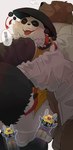 anal anthro armor asian_clothing asian_conical_hat balls blush bodily_fluids bottomless bottomless_anthro bottomless_male brown_body brown_fur butt chinese_clothing clothed clothing duo east_asian_clothing erection facial_scar from_behind_position fur genitals hat headgear headwear helmet looking_pleasured machine male male/male male_penetrated male_penetrating male_penetrating_male missing_eye overweight penetration penis scar sex sweat text dumdum mihoyo zenless_zone_zero ben_bigger pan_yin_hu safetyboo bangboo bear giant_panda mammal robot 2025 absurd_res chinese_text hi_res