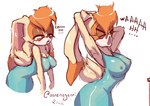 anthro big_breasts breasts clothing female mature_anthro mature_female nightgown nipples open_mouth solo tired yawn bananagaari sega sonic_the_hedgehog_(series) vanilla_the_rabbit lagomorph leporid mammal rabbit