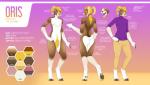 2019 5_fingers absurd_res amber_eyes anthro areola arm_tuft beard belly big_butt bighorn_sheep biped bisexual_pride_colors blonde_hair blonde_pubes body_hair bottomwear bovid bovid_horn bracelet brown_body brown_fur brown_hooves brown_nose butt butt_heart caprine caprine_horn cheek_tuft chest_tuft clothed clothing cloven_hooves denim denim_bottomwear denim_clothing dewclaw_hooves digital_drawing_(artwork) digital_media_(artwork) ear_piercing elbow_tuft english_text eyebrows eyelashes eyewear facial_hair facial_tuft fingers fluffy fully_clothed fur girly goatee hair happy_trail hi_res hooved_fingers hooved_fingertips hooved_hands hooves horn humanoid_hands jeans jewelry leg_tuft lgbt_pride looking_at_viewer m_artifex male mammal model_sheet multicolored_body multicolored_fur multicolored_tail naturally_censored navel nipples nude open_mouth open_smile oris_(m_artifex) pants piercing pink_areola pink_nipples pink_tongue pride_color_accessory pride_colors pubes purple_clothing purple_topwear ram_horn sheep short_hair shoulder_tuft simple_background smile solo standing sweater tail tan_bottomwear tan_clothing tan_horn teeth text tongue topwear tuft turtleneck two_tone_body two_tone_fur underhoof unguligrade white_belly white_body white_fur white_tail