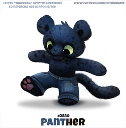 ambiguous_gender anthro black_body black_fur bottomwear clothed clothing denim denim_bottomwear denim_clothing fur green_eyes humor jeans pants pawpads pun simple_background solo text topless visual_pun whiskers white_background young young_anthro piper_thibodeau felid leopard mammal pantherine digital_media_(artwork) digital_painting_(artwork) english_text painting_(artwork) url