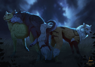 anal anal_penetration animal_genitalia animal_penis anus aroused ass_to_ass balls bisexual bisexual_sandwich bodily_fluids bundle butt canine_genitalia canine_penis collar cookie cum erection female female_penetrated feral feral_on_feral feral_penetrated feral_penetrating feral_penetrating_feral food forest fur genital_fluids genitals group group_sex intraspecies knot knotted_penis looking_pleasured male male/female male/male male_penetrated male_penetrating male_penetrating_female male_penetrating_male mount multicolored_body natural nature penetrated_male_penetrating penetration penile penile_penetration penis penis_in_ass plant reverse_doggystyle sandwich_position sex threesome tree trio vaginal vaginal_penetration vulva fokker_(artist) valiberite nintendo pokemon rog_(rogulus) arcanine canid canine canis domestic_dog fox generation_1_pokemon hybrid mammal pokemon_(species) wolf absurd_res artist_collaboration hi_res