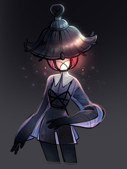 chest_harness clothed clothing dress female for_a_head harness lamp monster_girl_(genre) not_furry simple_background solo translucent translucent_clothing translucent_dress feefal humanoid mammal object_head 3:4 digital_media_(artwork) hi_res