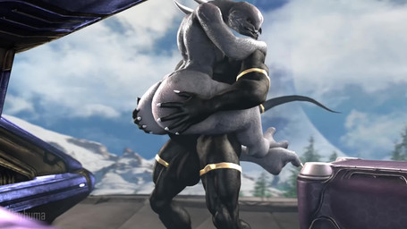 3_fingers 5_fingers anal anal_penetration anthro anthro_on_anthro anthro_on_bottom anthro_penetrated anthro_penetrating anthro_penetrating_anthro anus arms_around_neck ball_slap balls big_balls big_butt big_penis biped black_body black_penis bouncing_balls bouncing_butt breath butt butt_grab carrying_another carrying_partner dark_body dark_penis dominant dominant_anthro dominant_male duo erection fingers genitals grey_body grunting hand_on_butt huge_balls humanoid_on_anthro humanoid_penetrating humanoid_penetrating_anthro leg_wrap looking_pleasured machine male male/male male_on_bottom male_penetrated male_penetrating male_penetrating_male moan muscular muscular_anthro muscular_male nude on_bottom on_top panting penetration penile penile_penetration penis penis_in_ass rear_view sex slap slosh sound_effects stand_and_carry_position standing standing_sex submissive submissive_anthro submissive_male thrusting rayhuma sound_warning roroboros_(va) halo_(series) microsoft xbox_game_studios alien humanoid robot sangheili 16:9 3d_(artwork) 3d_animation animated digital_media_(artwork) hi_res huge_filesize short_playtime sound source_filmmaker_(artwork) video widescreen
