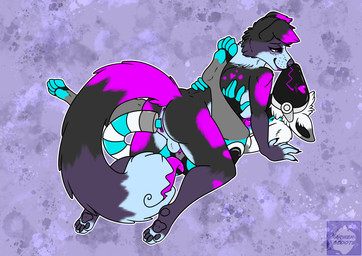 anal anthro anus balls breasts cable_tail duo female genitals heart_symbol herm intersex licking machine nipples oral paws penetration penis plug raised_paw rimming sex tail tail_fetish tail_insertion tail_mouth tail_play tongue tongue_out unusual_anatomy unusual_tail vaginal vaginal_penetration vulva arwenscoots conditional_dnp canid canine canis domestic_dog mammal protogen