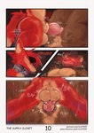 anal anal_penetration animal_genitalia animal_penis anthro anthro_on_anthro anthro_penetrated anthro_penetrating anthro_penetrating_anthro anus balls big_penis brown_body brown_fur canine_genitalia canine_penis dialogue disembodied_penis duo eye_patch eyewear foreskin from_front_position fur genitals gold_(metal) gold_tooth humanoid_genitalia humanoid_penis interspecies knot looking_pleasured lying male male/male male_on_bottom male_on_top male_penetrated male_penetrating male_penetrating_male mating_press missionary_position on_back on_bottom on_top penetration penile penile_penetration penis penis_in_ass plap red_body red_fur rough_sex sex sharp_teeth sheath speech_bubble teeth text tongue tongue_out nick7005 five_nights_at_freddy's scottgames foxy_(fnaf) freddy_(fnaf) bear canid canine fox mammal absurd_res comic english_text hi_res url