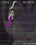 abdominal_bulge anthro antlers areola aroused aroused_face aroused_smile belly big_breasts big_butt bodily_fluids bone breast_milking breasts butt female forest genitals hair horn huge_breasts huge_butt lactating long_tongue looking_at_viewer nipples nude open_mouth plant pubes pubes_exposed public public_nudity recording simple_background skull skull_head solo teeth text thick_thighs tongue tongue_out tree vhs_filter wide_hips sralivewolfox american_mythology indigenous_north_american_mythology mythology north_american_mythology ishiro_(sralivewolfox) deer mammal monster mythological_creature wendigo absurd_res digital_media_(artwork) hi_res