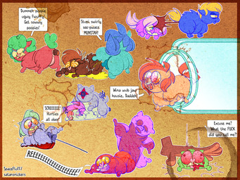 abuse ambiguous/ambiguous ambiguous_feral ambiguous_gender ambiguous_human ambiguous_penetrated ambiguous_penetrating ambiguous_penetrating_ambiguous animal_abuse anus baby_talk blood blood_from_mouth blood_in_mouth bloodshot_eyes bodily_fluids bullying cock_and_ball_torture container crush dialogue exposed_muscle feces female female_feral feral feral_on_feral feral_penetrated feral_penetrating feral_penetrating_feral flayed fur genital_fluids genital_mutilation genital_torture genitals glass glass_container glass_jar gore group hair impalement jar male male_feral mutilation pain pained_expression peeing peeing_like_a_dog peeing_on_another penetration pooping pooping_on_another profanity ringed_eyes sex skinless speech_bubble suffering tail tan_body tan_skin text urine vulva young young_ambiguous young_female young_feral young_male spacefluff fluffy_pony pony_cum_jar_project fluffy_pony_(species) human mammal 2022 4:3 digital_media_(artwork) english_description english_text hi_res meme