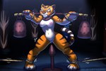 2023 3:2 anthro areola bdsm bluecoffeedog bodily_fluids bondage bound breasts carrying_pole collar collar_only dreamworks felid female forced_exercise fur genital_fluids genitals kung_fu_panda mammal master_tigress metal_collar motion_lines navel nipples nude orange_body orange_eyes orange_fur pantherine plug_(sex_toy) predicament_bondage pussy restraints rope rope_bondage sex_toy solo straining striped_body striped_fur stripes sweat tense tiger vaginal_fluids white_body white_fur yellow_sclera yoke_pose