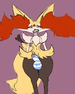 abs anthro arm_tuft bared_teeth big_tail big_teeth biped black_body bodily_fluids bottomwear bulge cheek_tuft chest_tuft clothed clothing detailed_bulge digitigrade dipstick_tail disgruntled erection facial_tuft fluffy fluffy_chest front_view fur fur_skirt genital_fluids genital_outline genitals hip_tuft humanoid_genitalia humanoid_penis inner_ear_fluff looking_at_viewer looking_down looking_down_at_viewer low-angle_view male male_anthro markings multicolored_body multicolored_fur object_in_tail panties partially_clothed_anthro partially_clothed_male pattern_bottomwear pattern_clothing pattern_panties pattern_underwear penis penis_outline pointy_ears precum precum_through_clothing prick_ears red_inner_ear_fluff red_nose shoulder_tuft simple_background small_waist solo standing stick stick_in_tail striped_bottomwear striped_clothing striped_panties striped_underwear stripes tail tail_markings tapering_snout teeth thick_thighs topless topless_anthro topless_male tuft underwear wet wet_clothing white_body white_fur wide_hips yellow_body yellow_fur yellow_tail chromethefox nintendo pokemon braixen canid generation_6_pokemon mammal pokemon_(species) 2025 4:5 colored colored_sketch digital_drawing_(artwork) digital_media_(artwork) english_description flat_colors hi_res portrait sketch source_request three-quarter_portrait