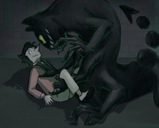 ambiguous_gender business_suit claws clothed clothed_male clothing creepy duo eye_contact feral finger_claws hand_on_chest horror_(theme) long_fingers long_nose looking_at_another male male/ambiguous multi_arm multi_limb multiple_hands puppet restrained smile suit whiskers giospam97 deltarune undertale_(series) friend_(deltarune) spamton_g._spamton addison_(deltarune) darkner domestic_cat felid feline felis humanoid mammal shadow_creature 2026 hi_res