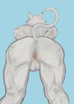 anthro anus ass_up butt butt_focus genitals knocked_down male male_presenting muscular muscular_anthro muscular_male nude nude_anthro nude_male simple_background solo canis_anus epic_games fortnite meowscles_(ghost) calico_cat domestic_cat felid feline felis mammal hi_res sketch