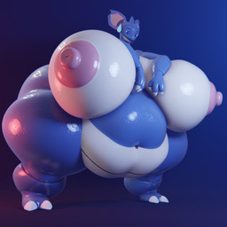 anthro areola belly big_belly big_breasts big_butt big_nipples bodily_fluids breasts butt claws female glistening glistening_body glistening_skin hand_on_breast huge_breasts huge_nipples huge_thighs hyper hyper_breasts hyper_nipples hyper_thighs mature_female nipples non-mammal_nipples obese obese_female overweight overweight_female simple_background solo sweat thick_thighs wide_hips darkdraketom nintendo pokemon generation_1_pokemon nidoqueen pokemon_(species) 1:1 3d_(artwork) blender_(artwork) digital_media_(artwork)