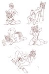 all_fours anthro areola bent_legs biped black_hair blush bodily_fluids bottomwear breasts bulge clothed clothing costume countershade_fur countershade_torso countershading crawling crouching detailed_bulge duo erection eyes_closed feet female female_anthro fondling fur fursuit gender_transformation genital_fluids genital_outline genitals hair human_to_anthro kneeling lying male male_human markings masturbation mtf_transformation nippled nipples nude on_back open_mouth paws penis_outline pussy satisfied_look self_fondle simple_background smile soft_vore solo_focus species_transformation spread_legs spread_pussy spreading standing suit_transformation tail tail_markings toes tongue tongue_out transformation underwear underwear_only vaginal vaginal_fluids vaginal_masturbation vore white_body white_fur mxl animate_inanimate felid human living_clothing mammal 2012 hi_res monochrome