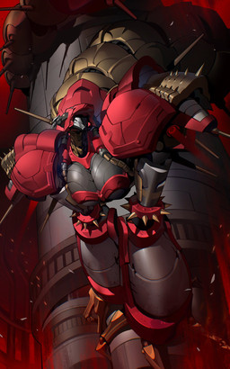 anthro armband armor big_breasts bracelet breasts cybernetics female jewelry long_fingers machine red_armband red_armor solo spiked_bracelet spikes theamazingspino_(artist) gunforce_ii irem chi_un-d animal_humanoid arthropod arthropod_humanoid centipede_humanoid cyborg humanoid myriapod myriapod_humanoid robot 5:8 hi_res